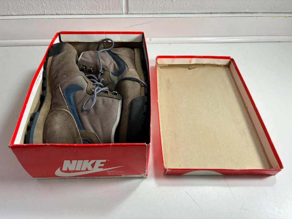 1988 Raro Nike ACG Approach 9.5 Botas Años 80 Escalada Senderismo Zapatos BRN 861101TH Foto 3 de 4