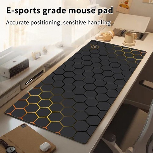 Large Size Gaming Mouse Pad Non-slip PC Desk Mat Keyboard Pad Computer Mouse -qe - Afbeelding 15 van 15