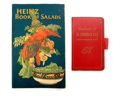 1925 HEINZ Book of Salads and H J Heinz Co 57 Advertising Booklet 1920's era LOT