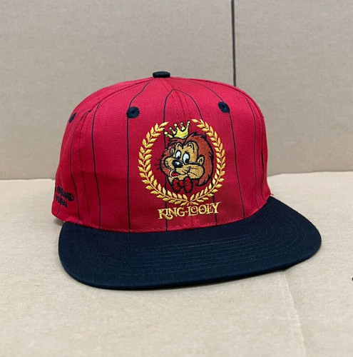 MGM Las Vegas King Looey Red Black Pinstripe Snapback Hat