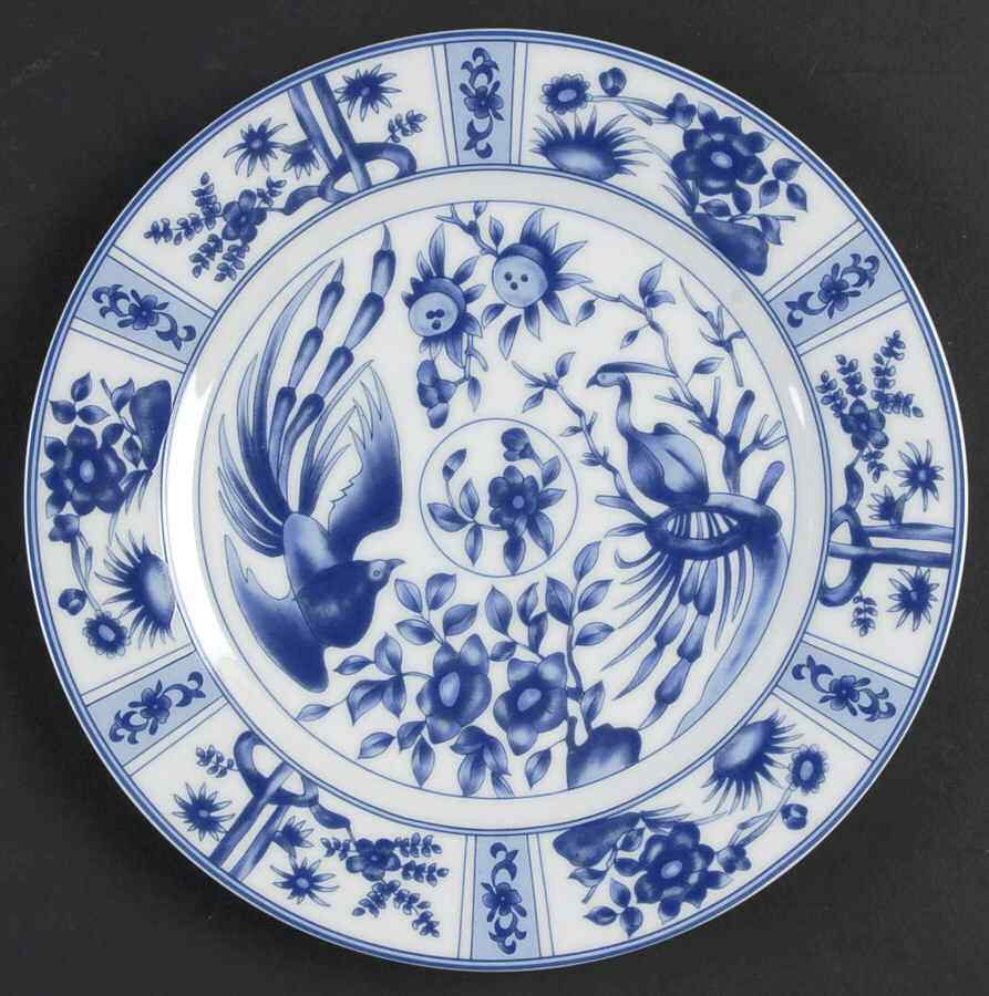 China Blue Heron Salad Plate 2634560