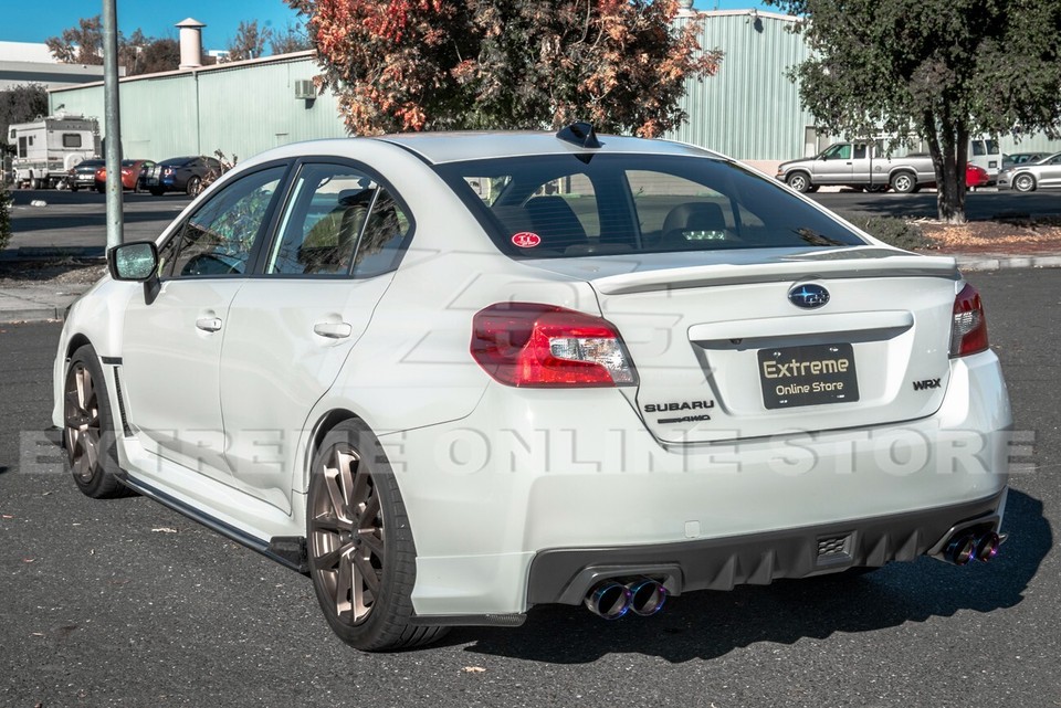 For 15-21 Subaru WRX STi | JDM CS Style CARBON FIBER Rear Apron Lip ...