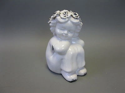 Steingut Figur Mädchen 22 cm Garten Deko - Bild 1 von 4