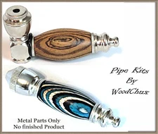 Pipe Kit One Hitter TOBACCO Poket Pipes Kit Lathe Woodturning Safe Fast Ship