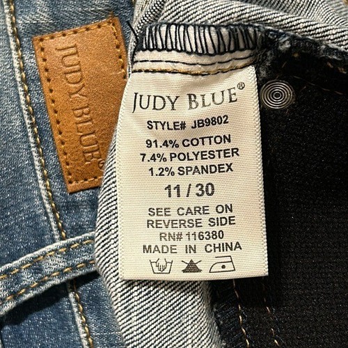 Judy Blue Maternity 11 30 Distressed Boyfriend Fit Jeans Denim 9802 Stretch - Picture 13 of 16
