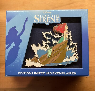 Disneyland Paris La Petite Sirene Ariel Jumbo LE 425 pin - Ariel On A Rock Jumbo