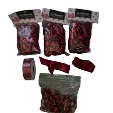 Lot Of 3 Valentines Day Scatter And Fillers Heart, Ribbon New
