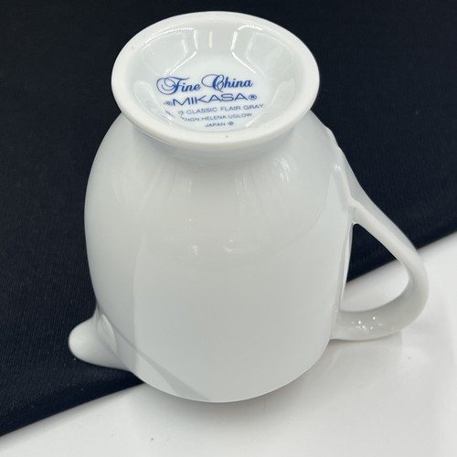 Mikasa Classic Flair Gray LDB03 (1) 4” Creamer Designed By Helena Uglow Japan - Picture 8 of 13