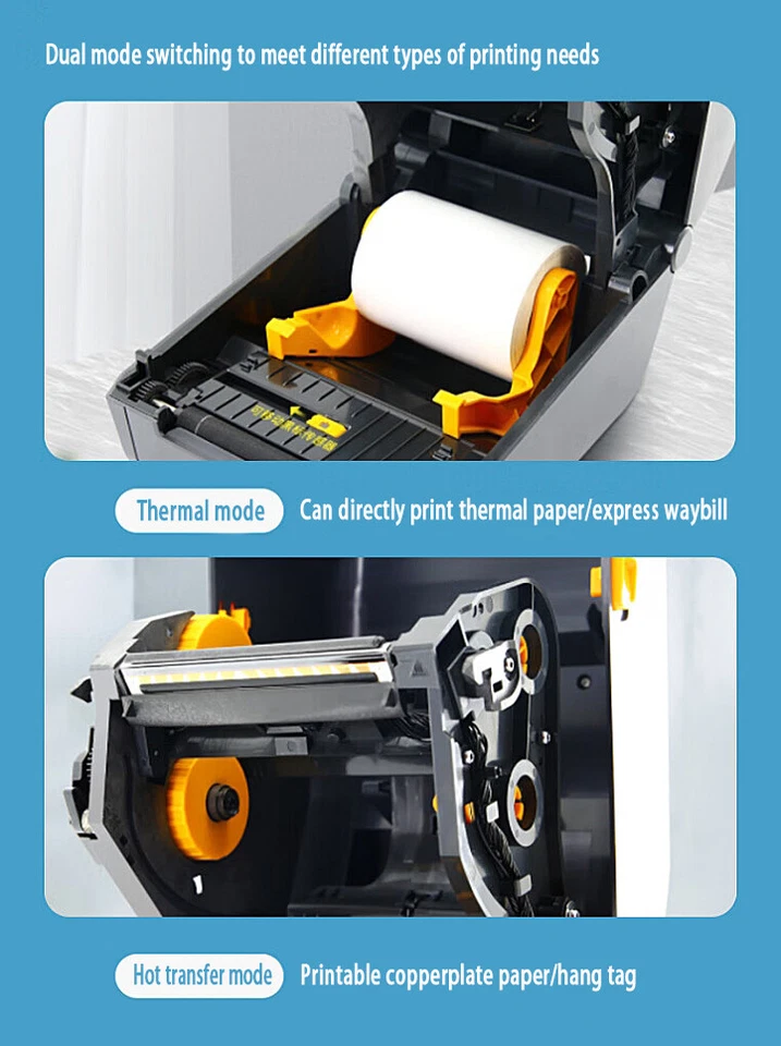 GENUINE NEW Zebra ZD421T Direct Thermal Barcode Label Printer - 300 dpi - Image 4 of 4