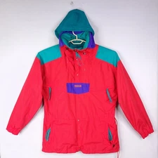 Vintage Columbia Sportswear Radial Sleeve Mens Jacket Purple Red Large Vamoose