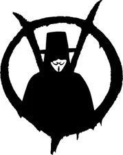 Vendetta - Black vinyl decal sticker for Cars, Truck Laptop Notebook