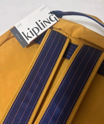 Kipling Seoul Backpack Spicy Gold Yellow Color 15" Laptop Bag NWT $139 - Picture 9 of 14