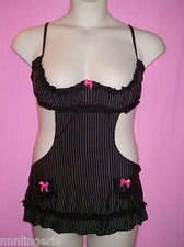 Naughty and Nice Lingerie Famous Maker Plus Size 2 Pc Risky Business Apron Set