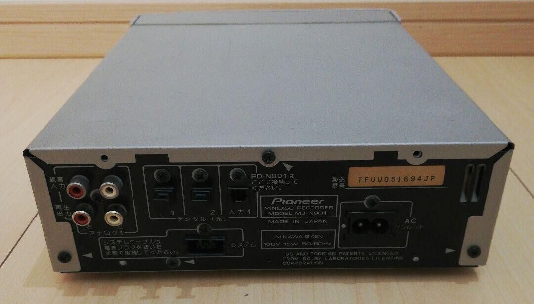 Pioneer MJN901 High specs MiniDisc Recorder player Tested Working with