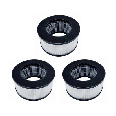 Nispira LR124 HEPA Replacement Filter for CVS Health Desktop Air Purifier, 3 Pks