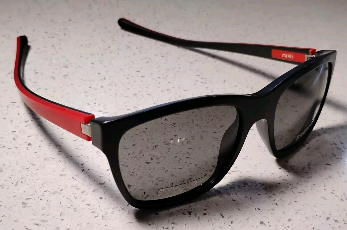 Mikli Biosun Starck  Sunglasses of France Mikli Starck Eyes Biosun Sunglasses Matte Black / Red PL1040  main image 4