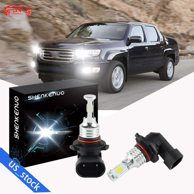 9005 HB3 White LED DRL Daytime Lights High Beam for Honda Ridgeline