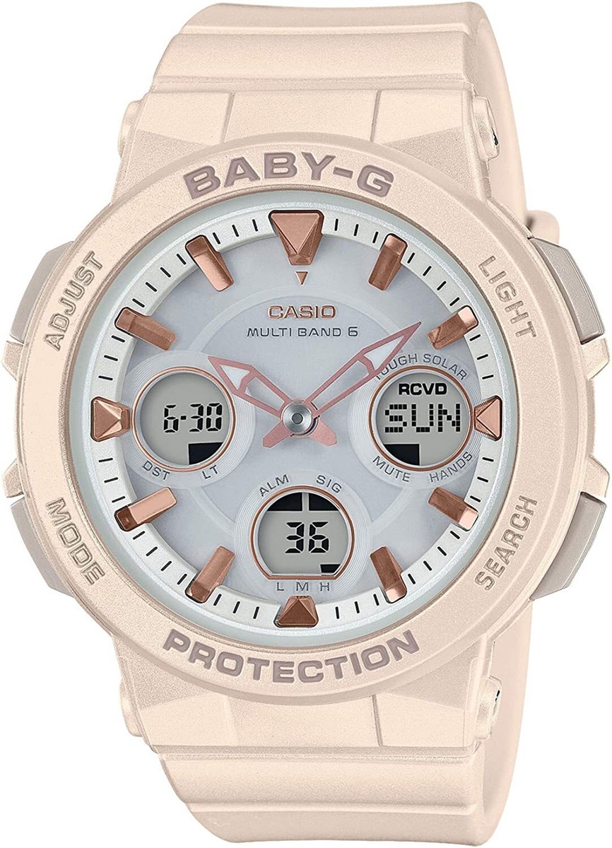 CASIO BABY-G Watch Radio Solar BGA-2510-4AJF Women Beige | eBay