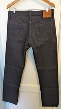 BURGUS PLUS Lot 770 Double Black 15oz Selvedge Denim Sz 34 Made in Japan UNWORN