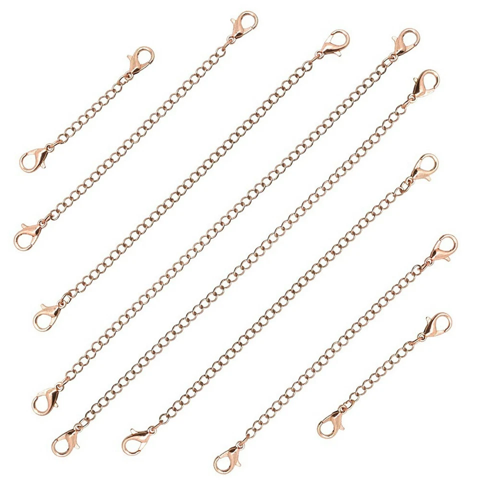 5 cadenas de extensión de collar extensor cable langosta broche clips hallazgos de joyería Foto 4 de 4