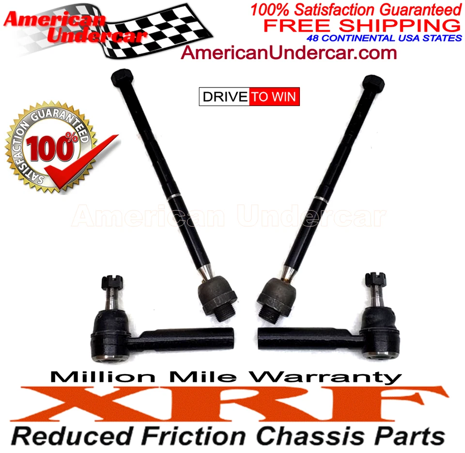 XRF Ford Explorer Tie Rod Inner Outer Steering Suspension Kit 2011 - 2019 4x4 - Image 2 of 4