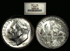 1953-S Roosevelt Dime graded MS67 by NGC!  Lite toning!
