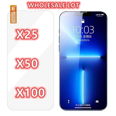 Wholesale Bulk Lot Tempered Glass Screen Protector for iPhone12 14 16 17 Pro Max