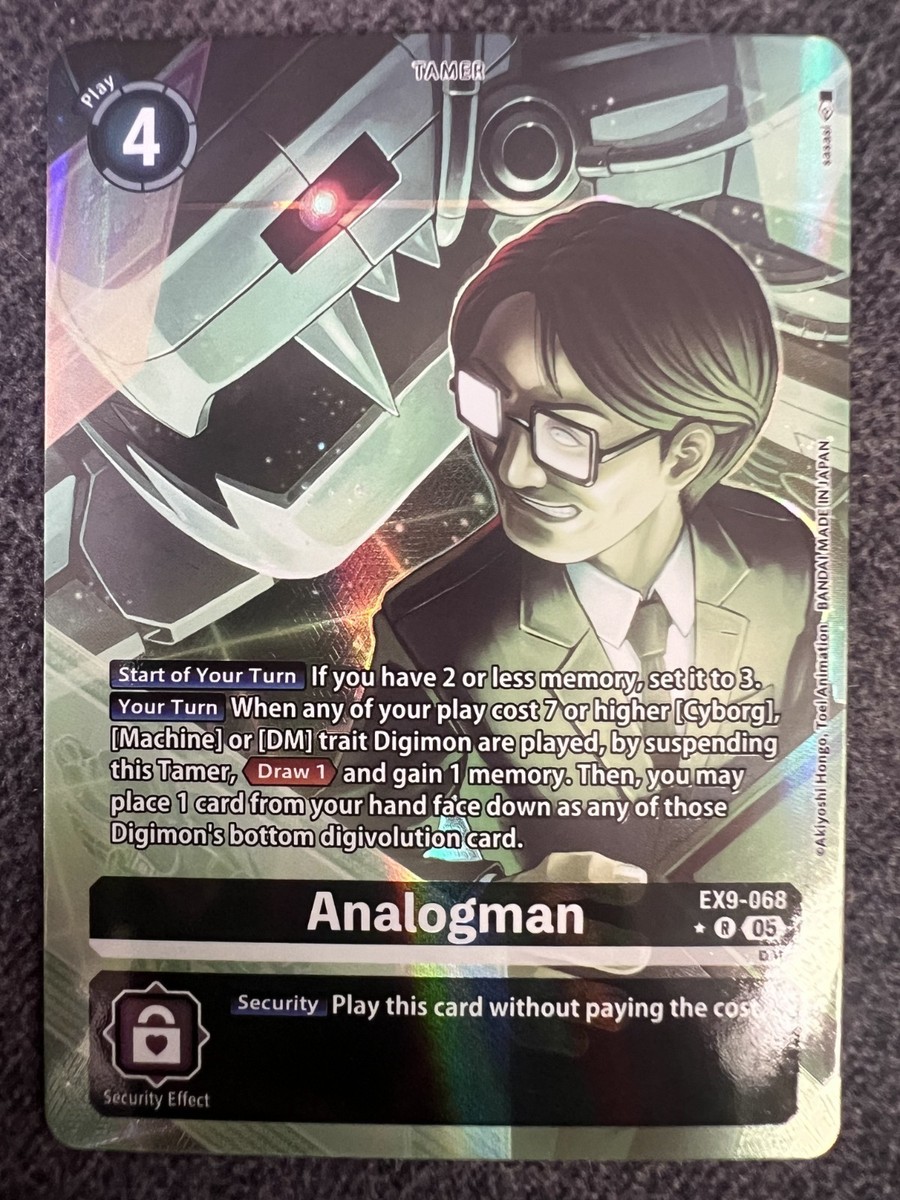 Digimon Card Game Analog Man (Alternate Art) EX9-068 R Versus