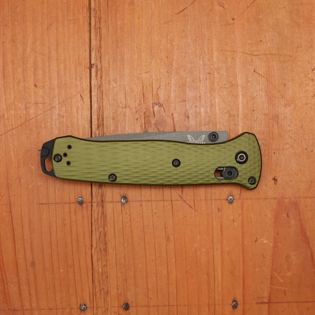 Benchmade 537GY-1 Bailout® Green Aluminum Handle M4 Steel Folding 