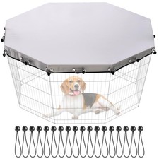 Dog Playpen Cover for 24" W 8 Panels Octagon Pet Pen,Playpen Not Included