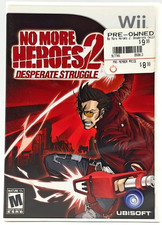 No More Heroes 2: Desperate Struggle - Nintendo Wii COMPLETE CIB FREE SHIPPING