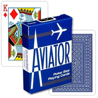 Aviator Standard Index Blue Spielkarten Pokerdeck Zaubertricks USPCC