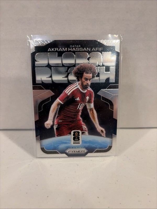 2026 Panini Prizm FIFA World Cup Global Reach #17 Akram Hassan Afif, Qatar