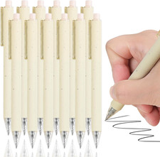 12 Pack Black Gel Pens 0.5mm Fine Point Quick Dry Ink Smooth Writing for Office