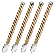 4pcs 6.1in Professional Diamond Glass Cutter With Ergonomic and Non-slip Handle