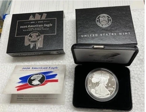 1776-2026 W Proof Silver Eagle 1 oz Silver $1 - Liberty Bell Privy Mark