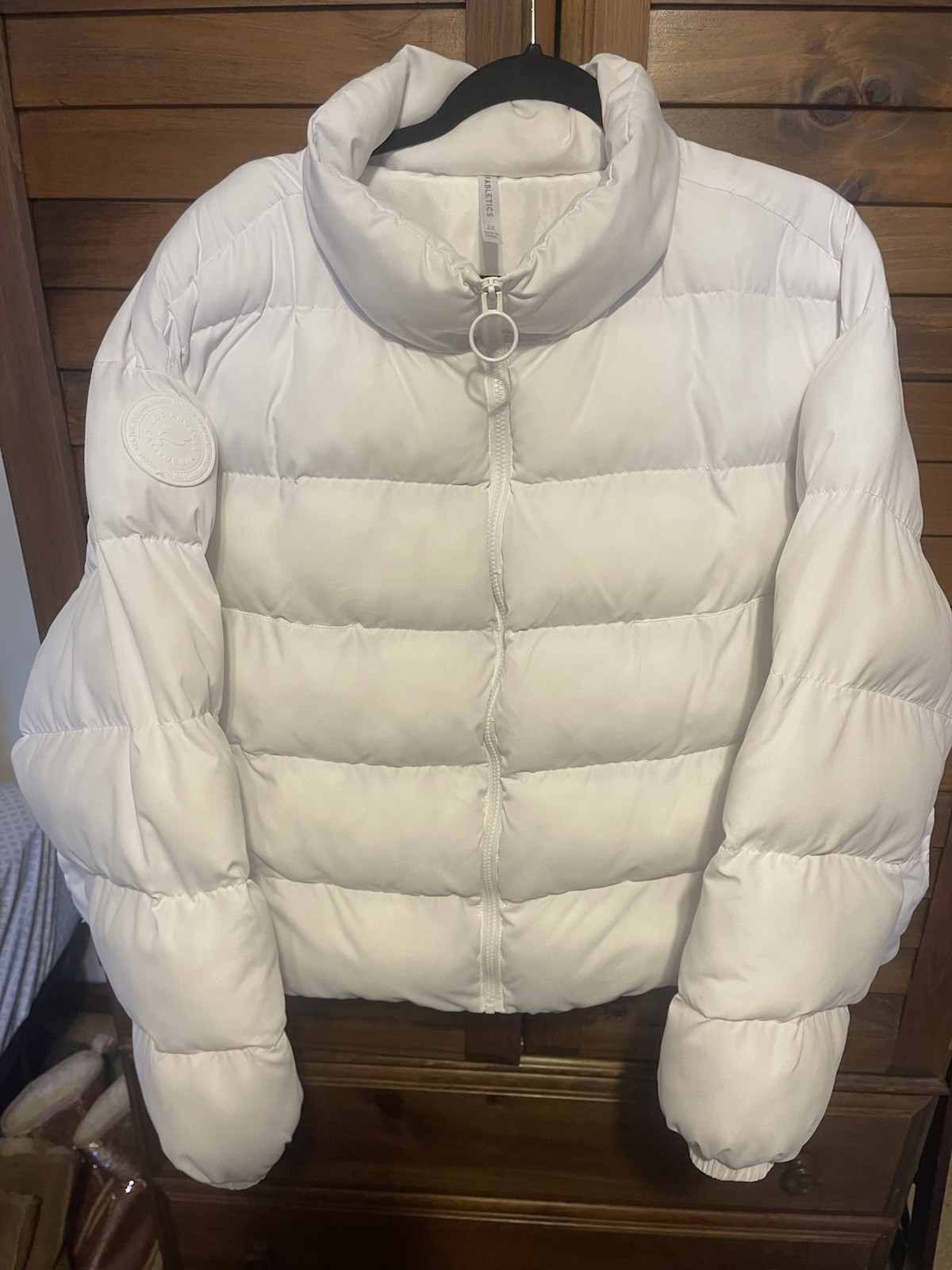 FABLETICS WHITE PUFFER JACKET SIZE 2X~Women's, Lo… - image 1