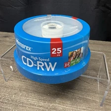 Memorex 25-Pack Spindle High-Speed CD-RW Rewritable 12X 700MB 80min BLANK CD New
