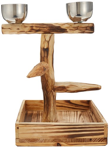 PENN-PLAX Bird-Life Natural Wood Tree Perch for Small and Medium Birds