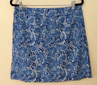 Ripskirt Hawaii Skirt Happy Blues Length 2 Size L Floral Vacation Beach Resort
