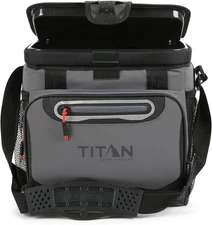 Titan by Arctic Zone Deep Freeze Cooler Zipperless Hardbody with SmartShelf