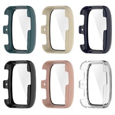 Protective Shell with Tempered Glass Film for Active 2 Square Smartwatch Cover