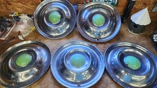 Set Of Five 1950s Oldsmobile 15 Hubcaps - Good Condition Set Of Five 1950s Oldsmobile 15 Hubcaps - Good Condition