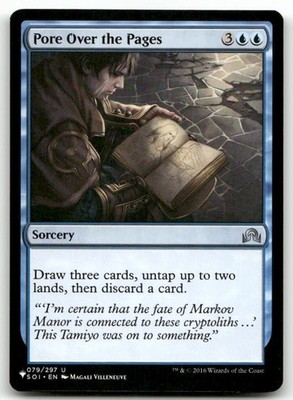 Pore Over the Pages #079/297 (NM) List Reprints LIST LIST Magic MTG