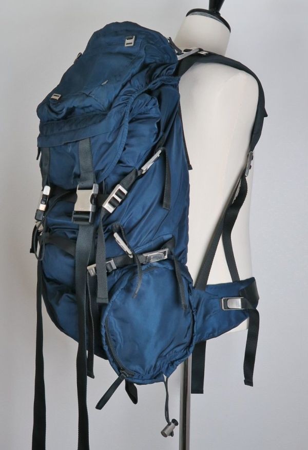 Rare  PRADA V134 Large Backpack Navy backpack b6238 from japan thumbnail 3