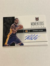2012-13 Panini Momentum Robert Sacre  #82 Rookie Auto Lakers SP MS1