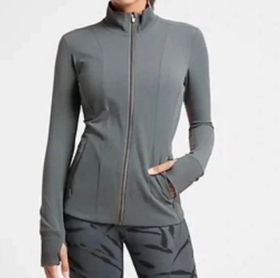 NEW ATHLETA Shanti Jacket  Stretch Powervita Anthracite Grey NWT, Medium B3