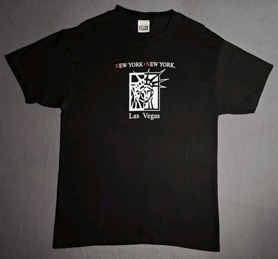 Vtg New York New York Hotel Casino Statue Of Liberty Las Vegas 90 s Tshirt Sz Lg