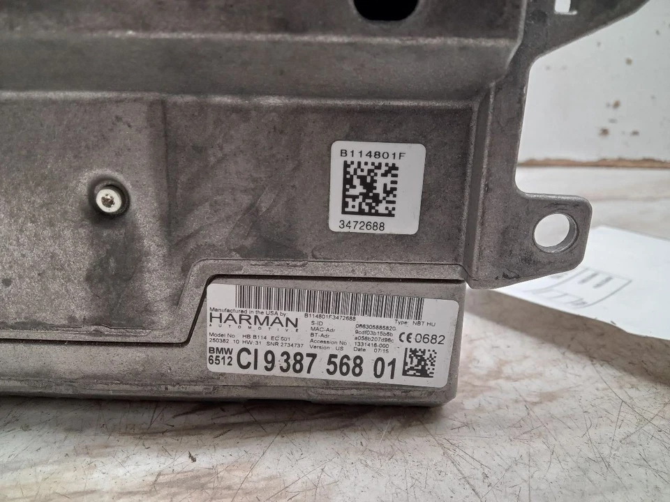 Audio Equipment Radio 2 Din Size Fits 14-17 BMW 535i GT 301594 - Image 2 of 4