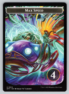 Max Speed | Start Your Engines - Double Sided Token - MTG Aetherdrift